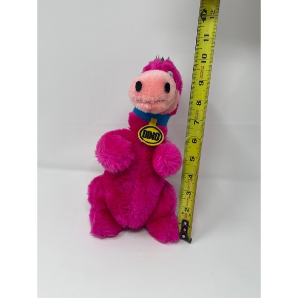 DINO The Flintstones Character Vintage 1980 Pink Plush‎ Toy Hanna Barbera - Picture 6 of 6